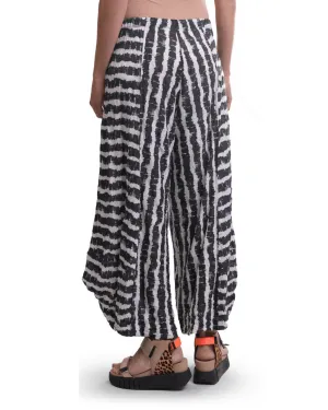 Ash Crinkle Punto Pants, Charcoal