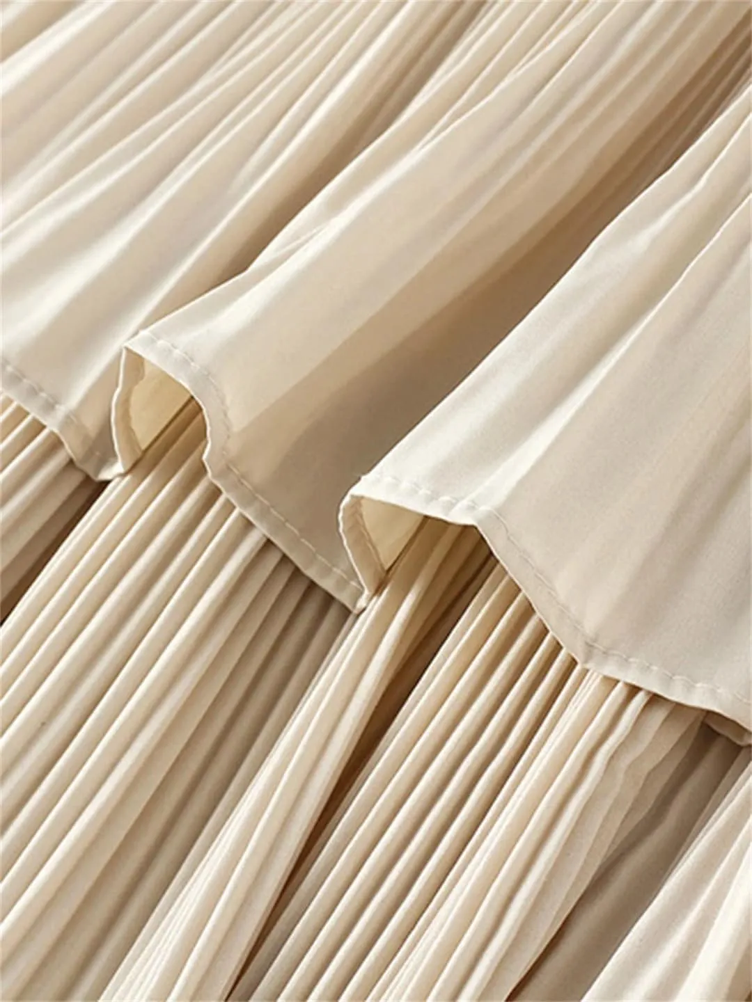 Asymmetric Pleated Cake Skirt Women's Versatile Medium and Long Ruffle Irregular Skirts