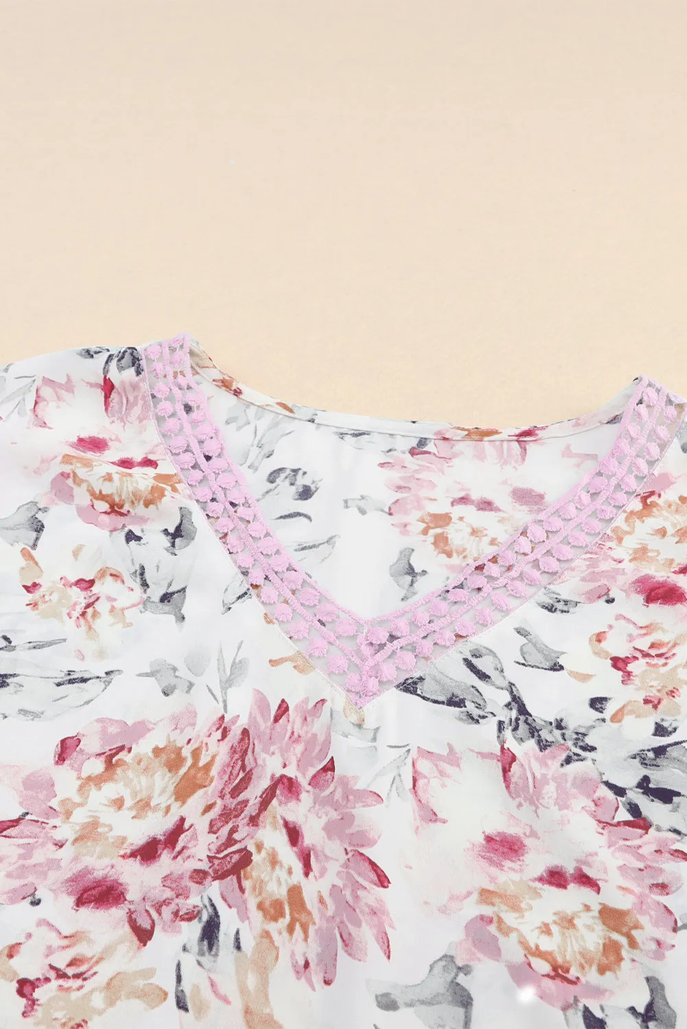 Aviana Lace Splicing Sleeveless Blouse by Threaded Pear