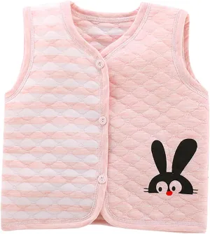 Baby Cotton Warm Vest Thick Thermal Waistcoat Padded Gilets Sleeveless Cardigan Coat for Boys Girls