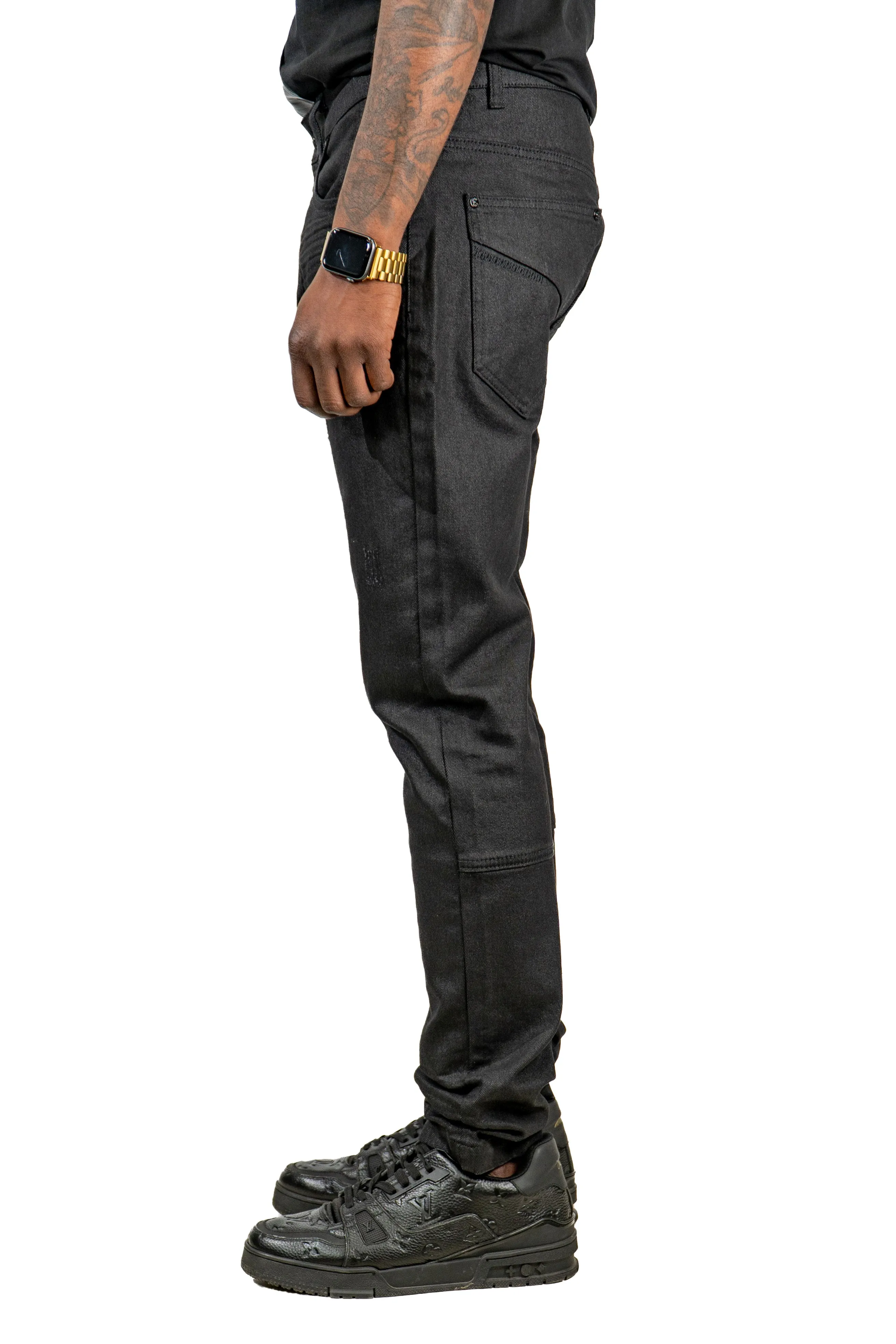 Back To Black Denim Embroidered Jeans