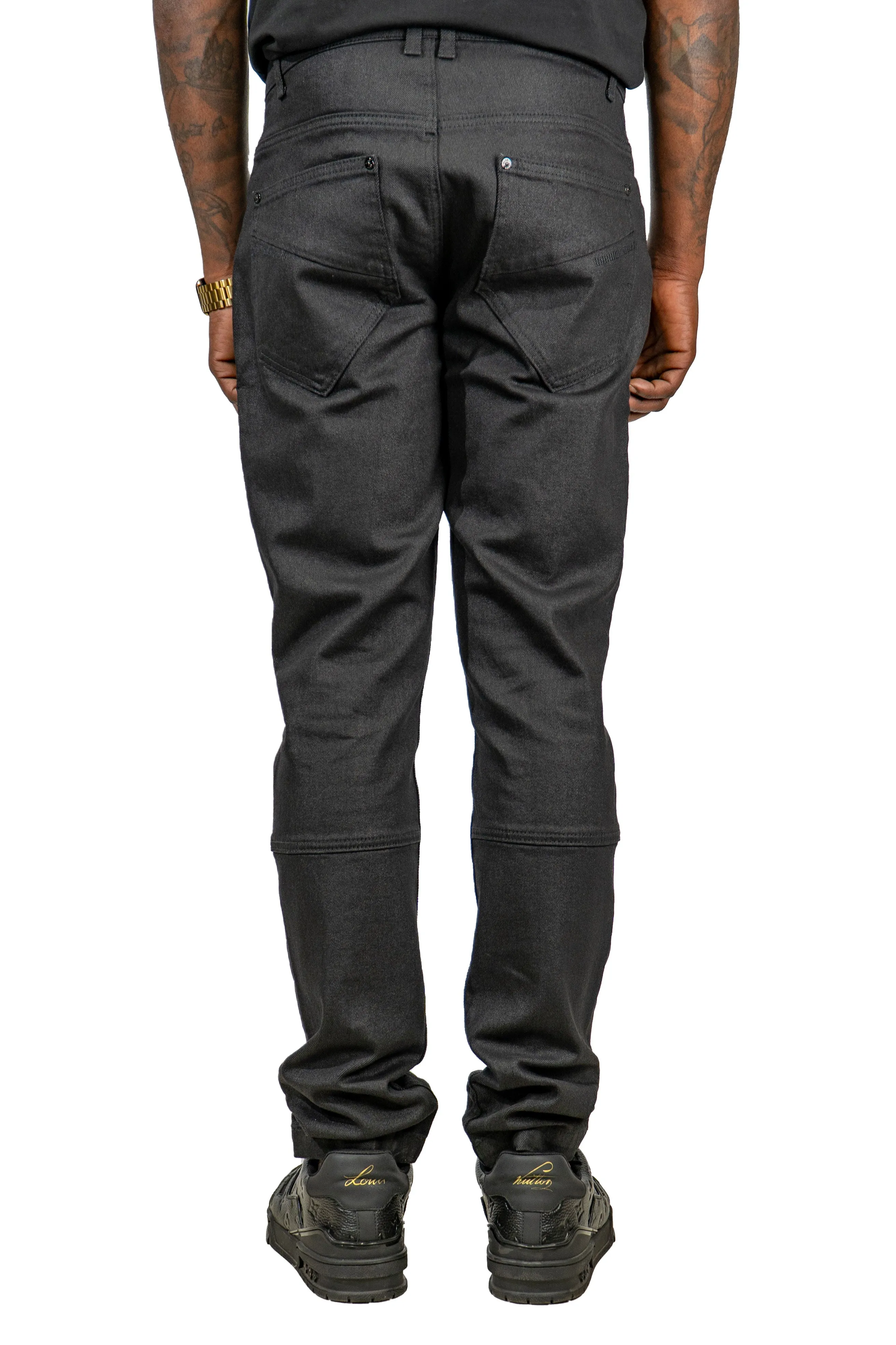Back To Black Denim Embroidered Jeans