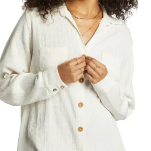 Billabong Women's Swell Long Sleeve Button-Up Shirt