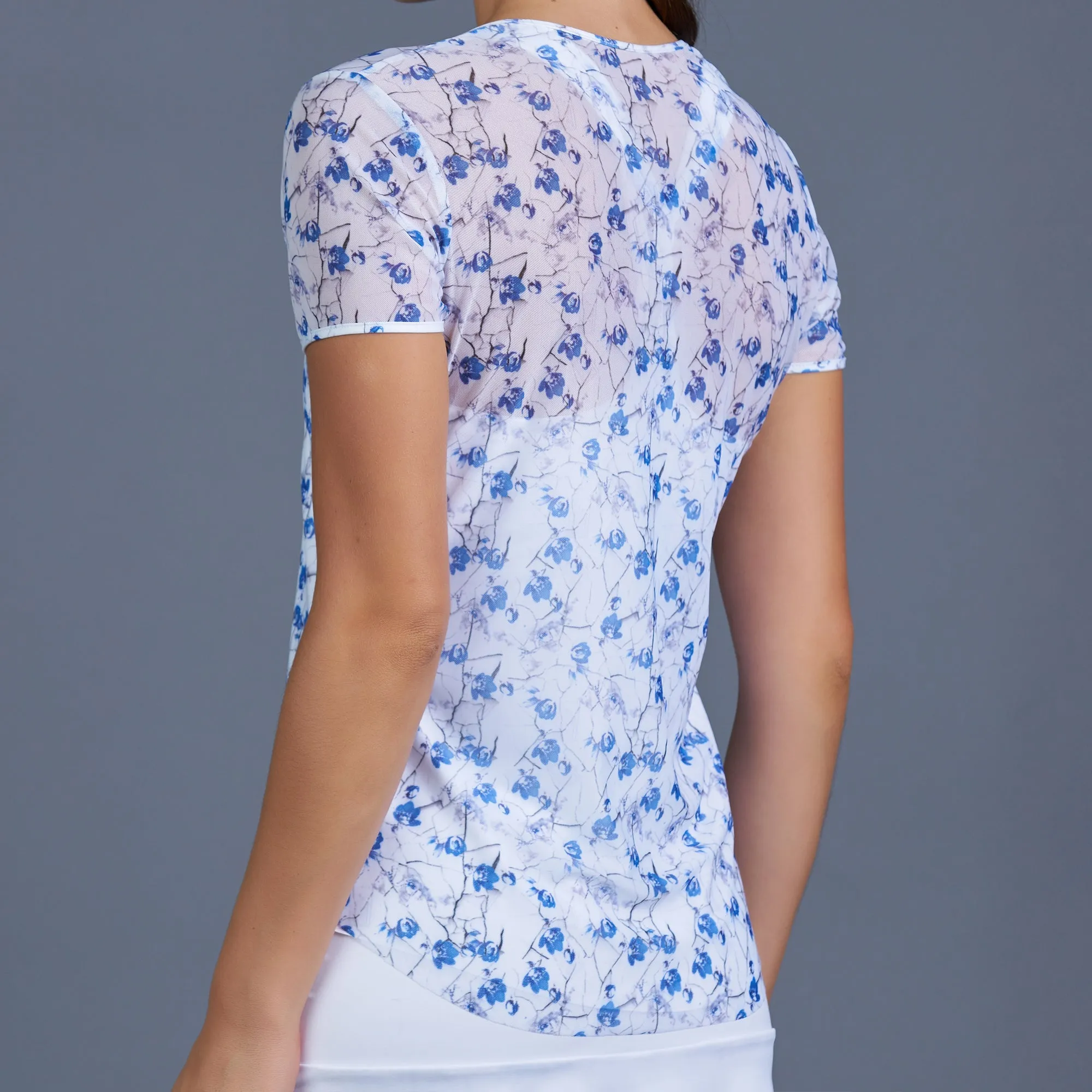 Blues Mesh Layering Tee (print)