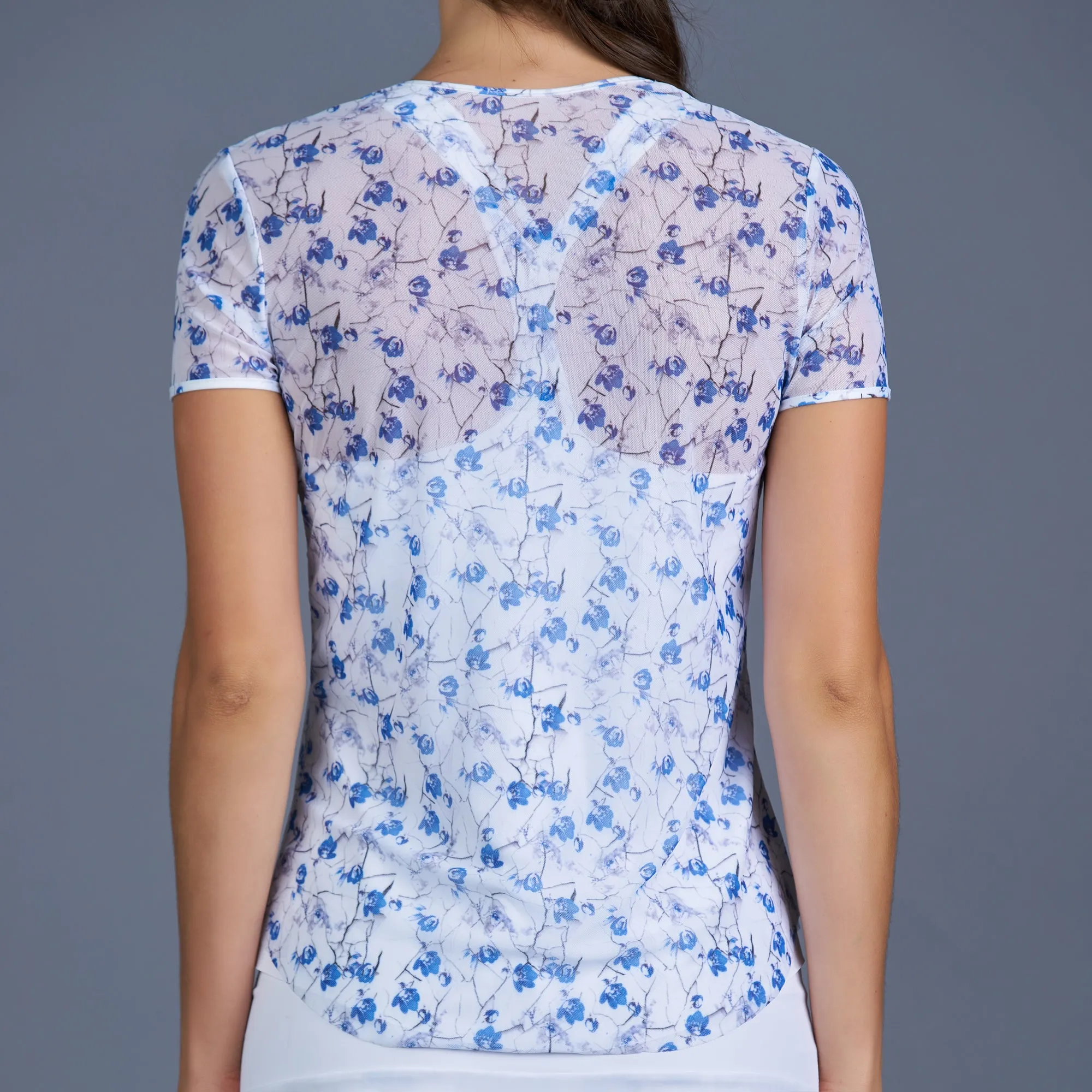 Blues Mesh Layering Tee (print)