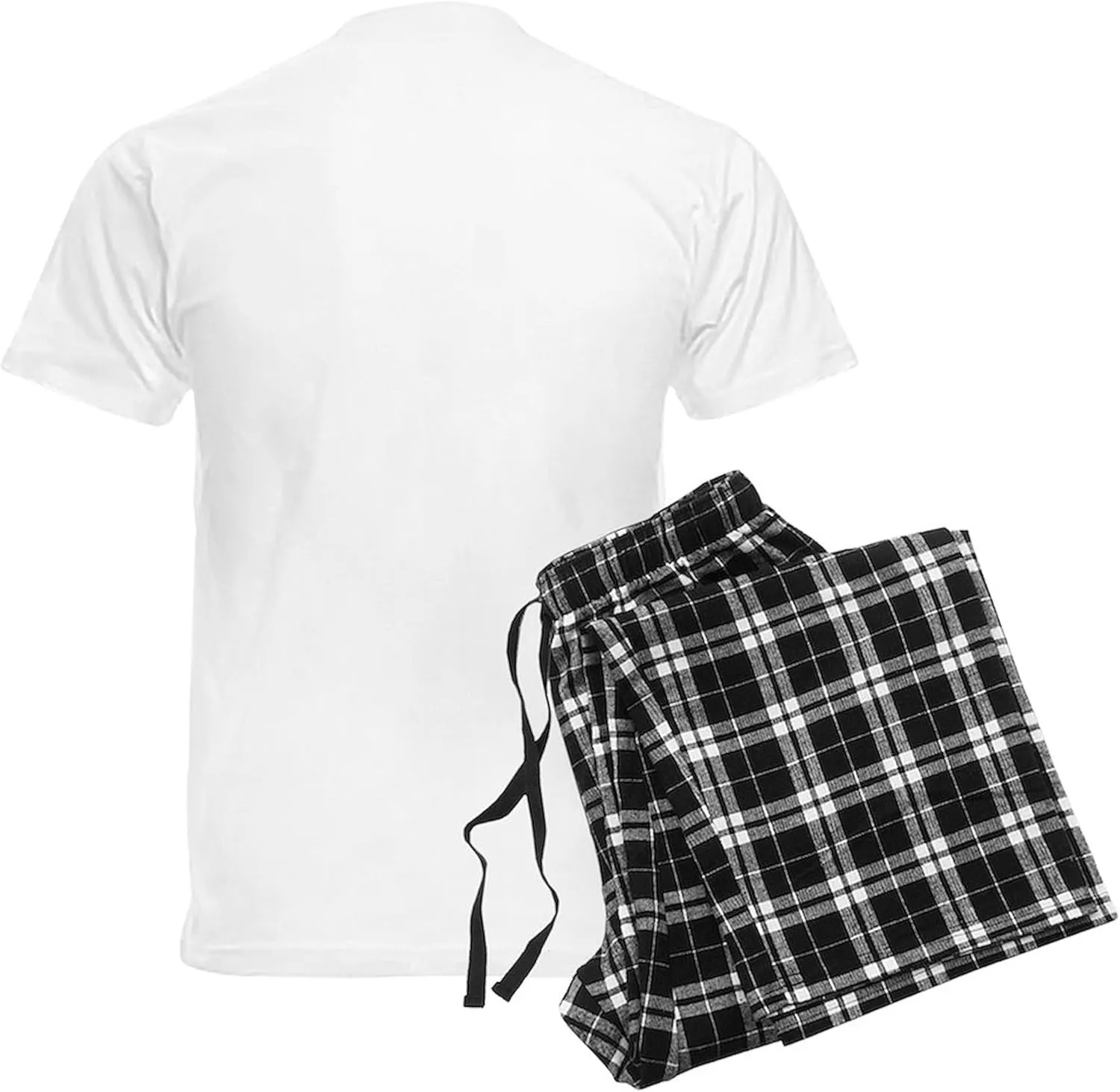 CafePress Black Christmas Poodle With A Men's Light Pajamas Men's Novelty Light Pajama Set, Comfortable PJ Sleepwear