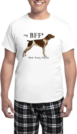 CafePress German Shorthaired Pointer BF Men's Light Pajamas Men's Novelty Light Pajama Set, Comfortable PJ Sleepwear