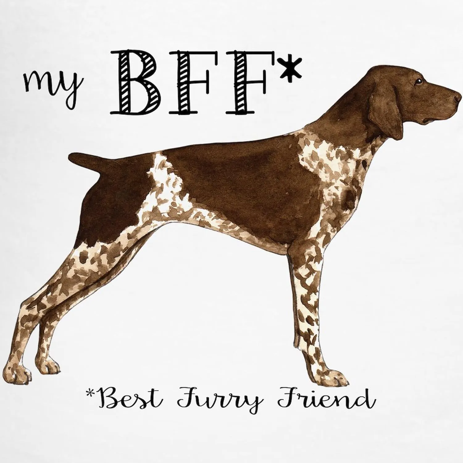 CafePress German Shorthaired Pointer BF Men's Light Pajamas Men's Novelty Light Pajama Set, Comfortable PJ Sleepwear