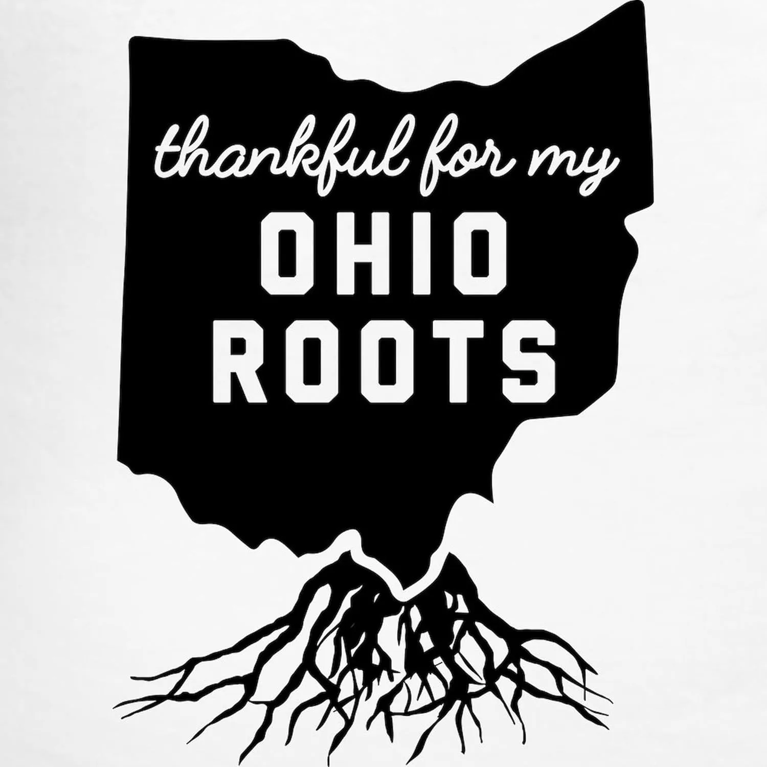 CafePress Thankful For My Ohio Roots Men's Light Pajamas Men's Novelty Light Pajama Set, Comfortable PJ Sleepwear