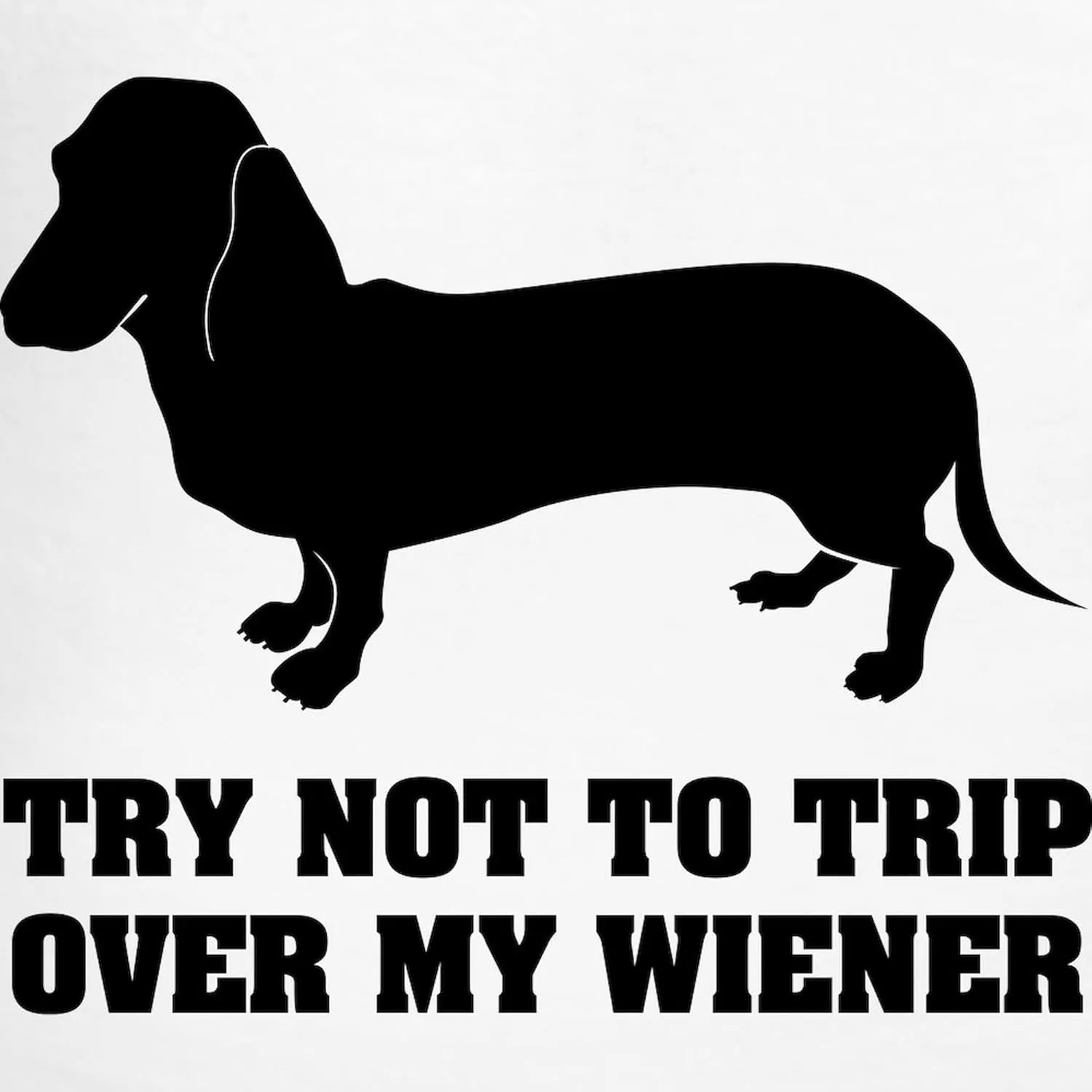 CafePress Try not to trip over my wiener Men's Light Pajamas Men's Novelty Light Pajama Set, Comfortable PJ Sleepwear