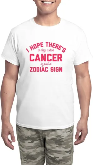 CafePress When Cancer Is Just A Zodiac Men's Light Pajamas Men's Novelty Light Pajama Set, Comfortable PJ Sleepwear