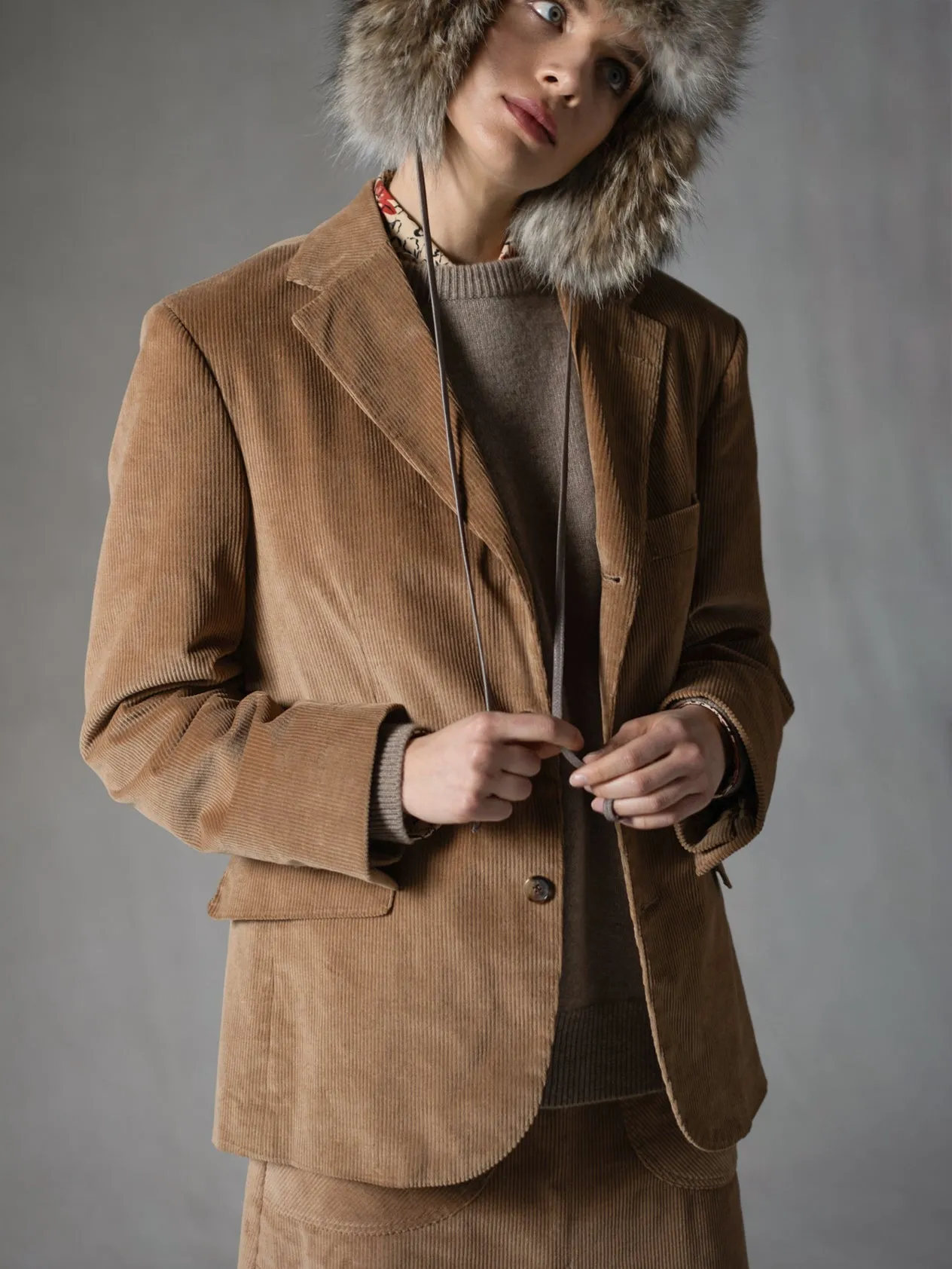 Camel Cord Jacket