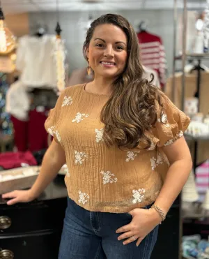 Cappuccino Short Sleeve Top