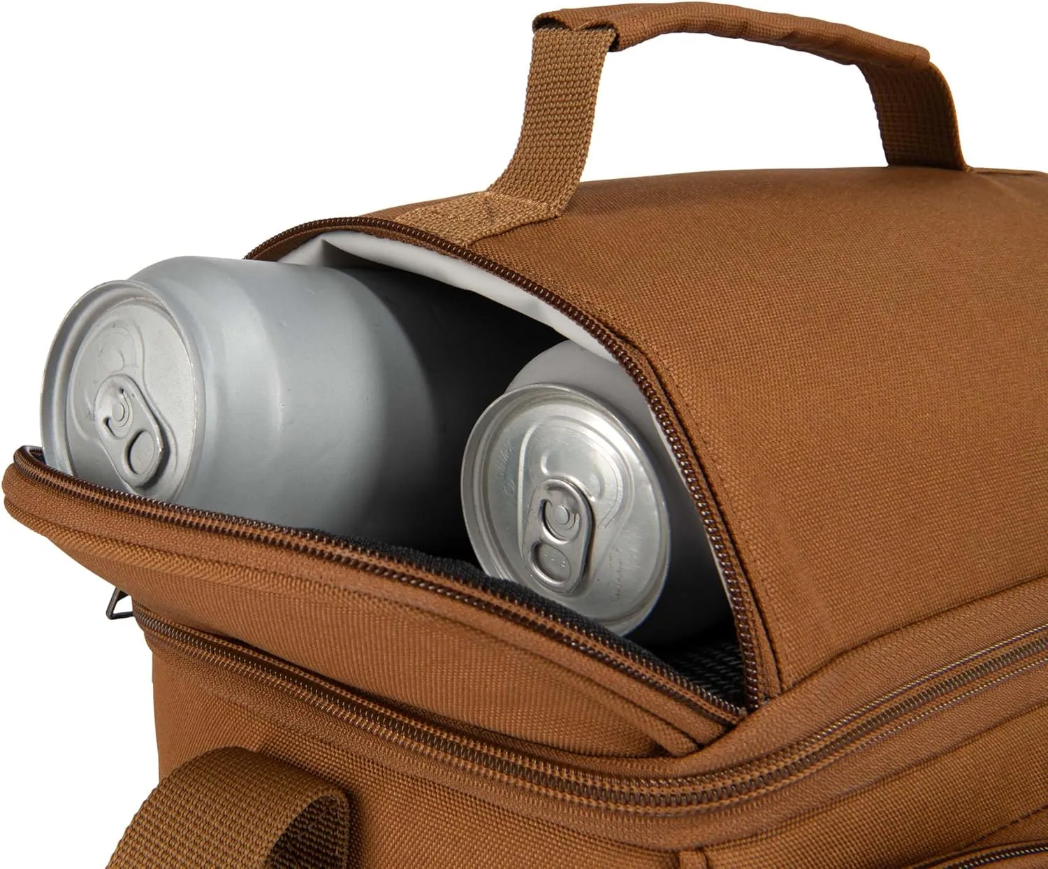 Carhartt Insulated 12 Can Two Compartment Lunch Cooler Carhartt/Brown One Size