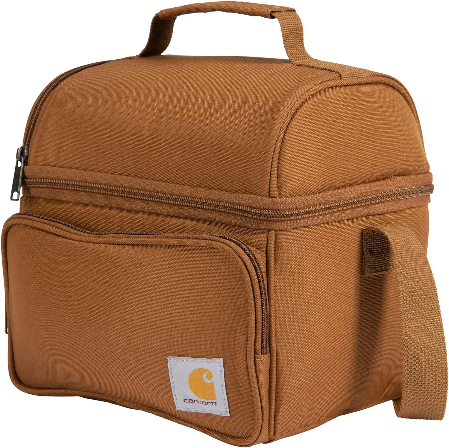 Carhartt Insulated 12 Can Two Compartment Lunch Cooler Carhartt/Brown One Size