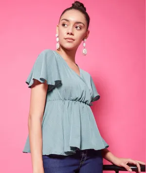 Chimpaaanzee Polyester Regular Tops - Grey