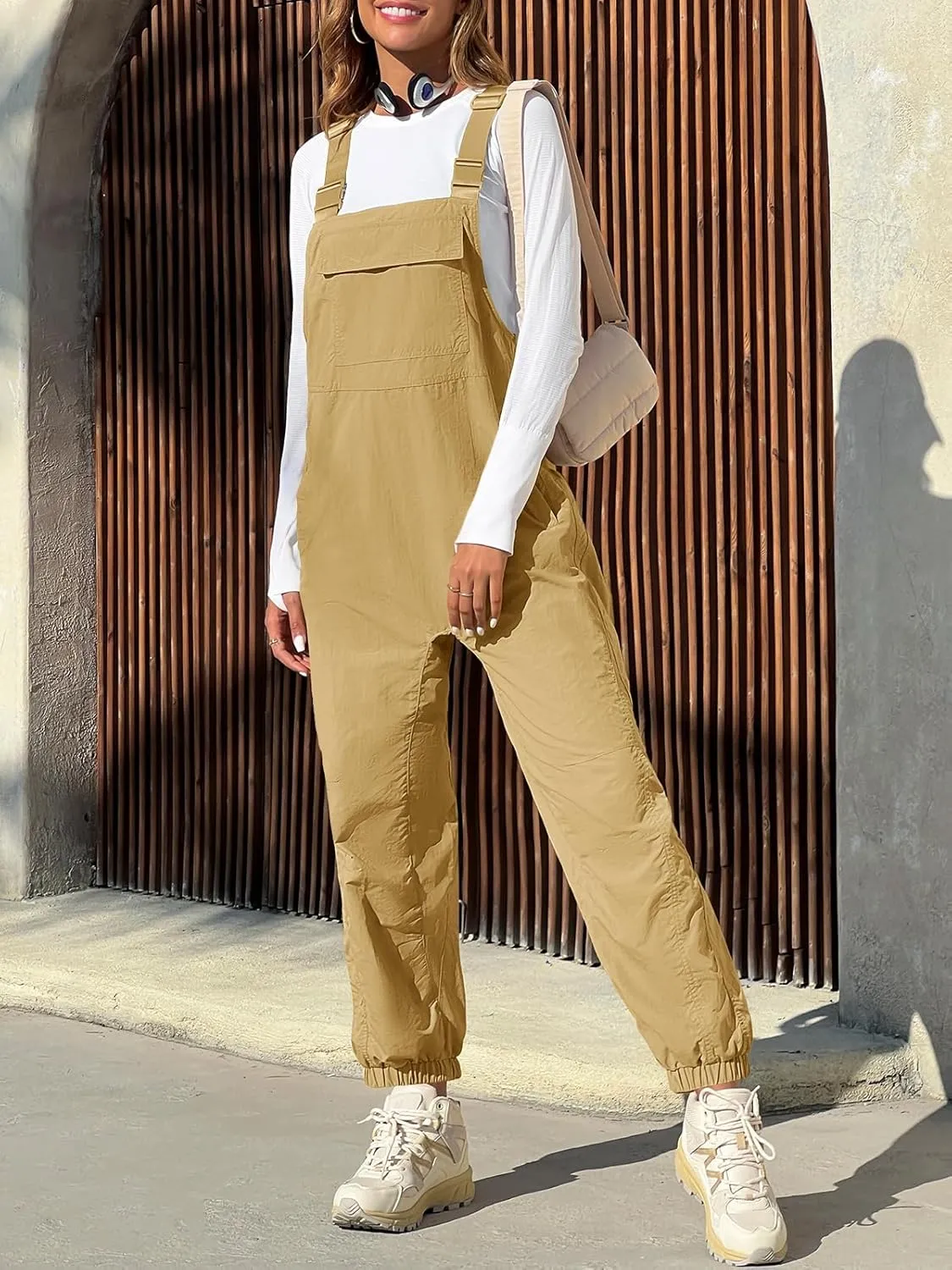 Cicy Bell Womens Casual Overalls Baggy Adjustable Straps Bib Jogger Jumpsuits Cute Cozy Outfits