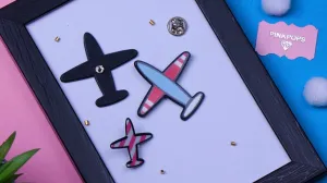 Classic Air Plane Enamel Pin Set
