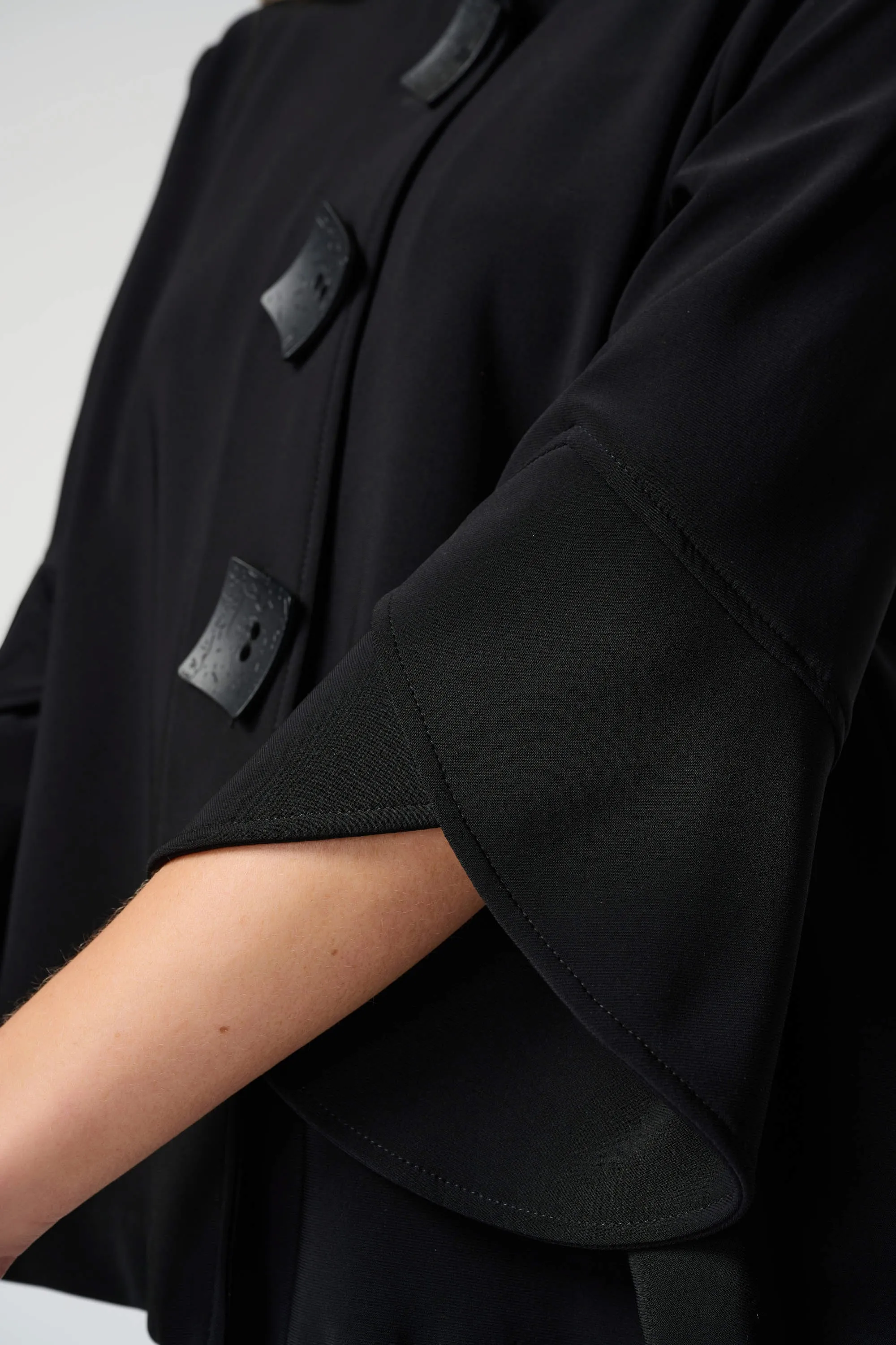 Classic Trapeze Jacket, Black