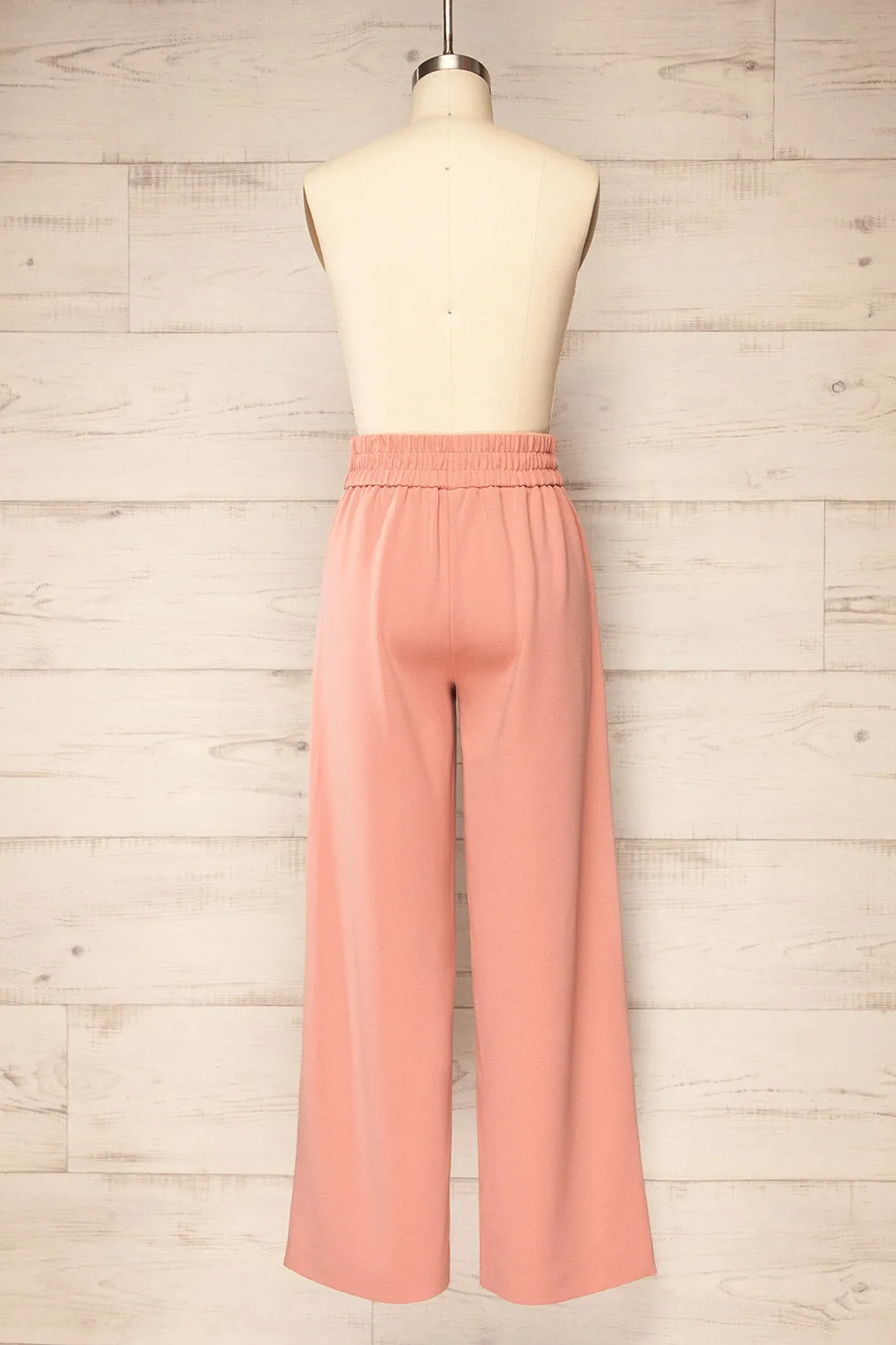 Clovelly Pink | Straight-Leg Pants w/ Pockets