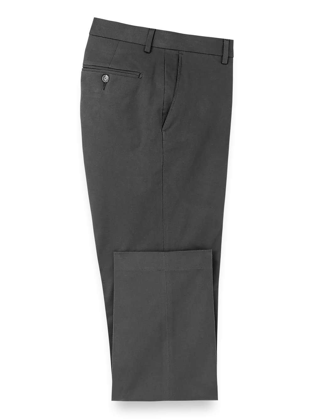 Cotton Stretch Twill Pants - Charcoal