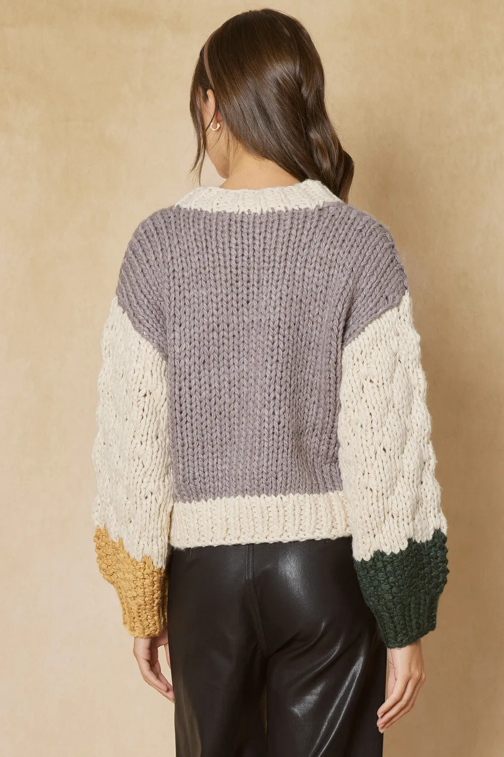 Cozy Factor Colorblock Sweater