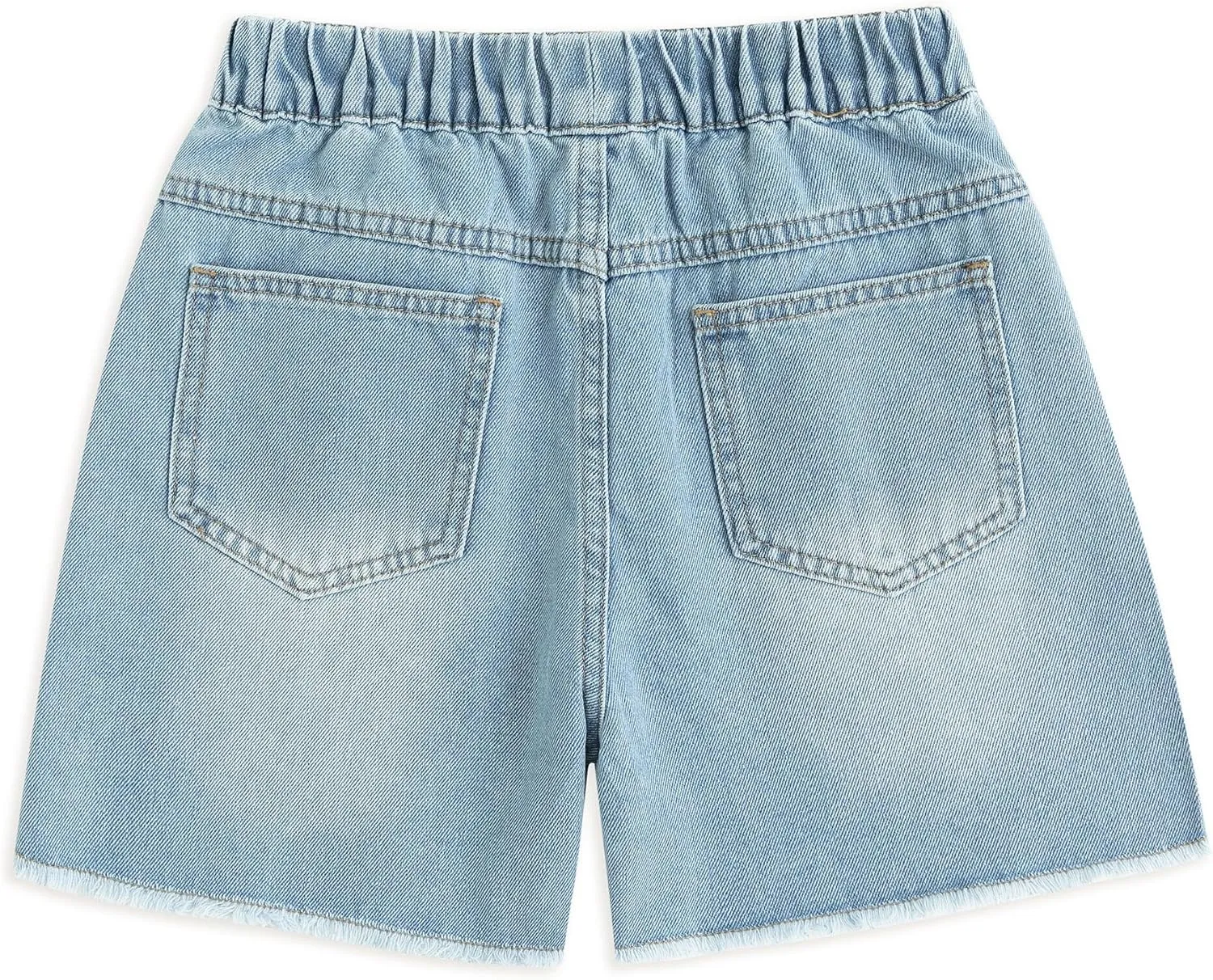 Curipeer Girls Embroidered Star Printed High Waistband Jeans with Pockets 5-14T