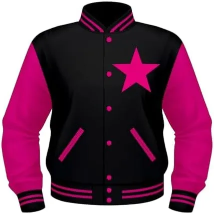 Custom Varsity Jackets, Baseball/Basketball Letterman Unisex Wool and Leather Varsity Jacket Mens/Womens