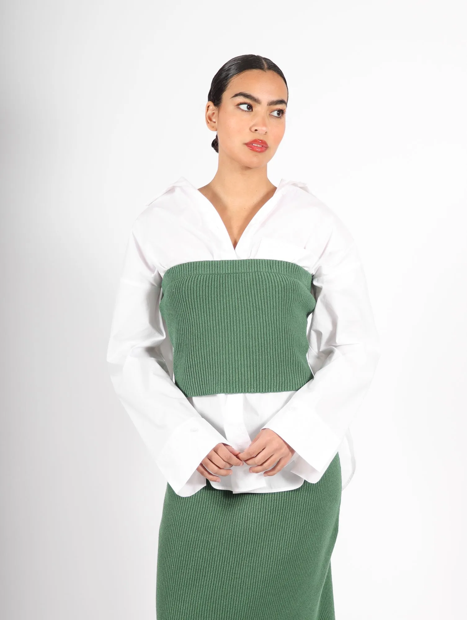 Derris Shirt in White by Malene Birger
