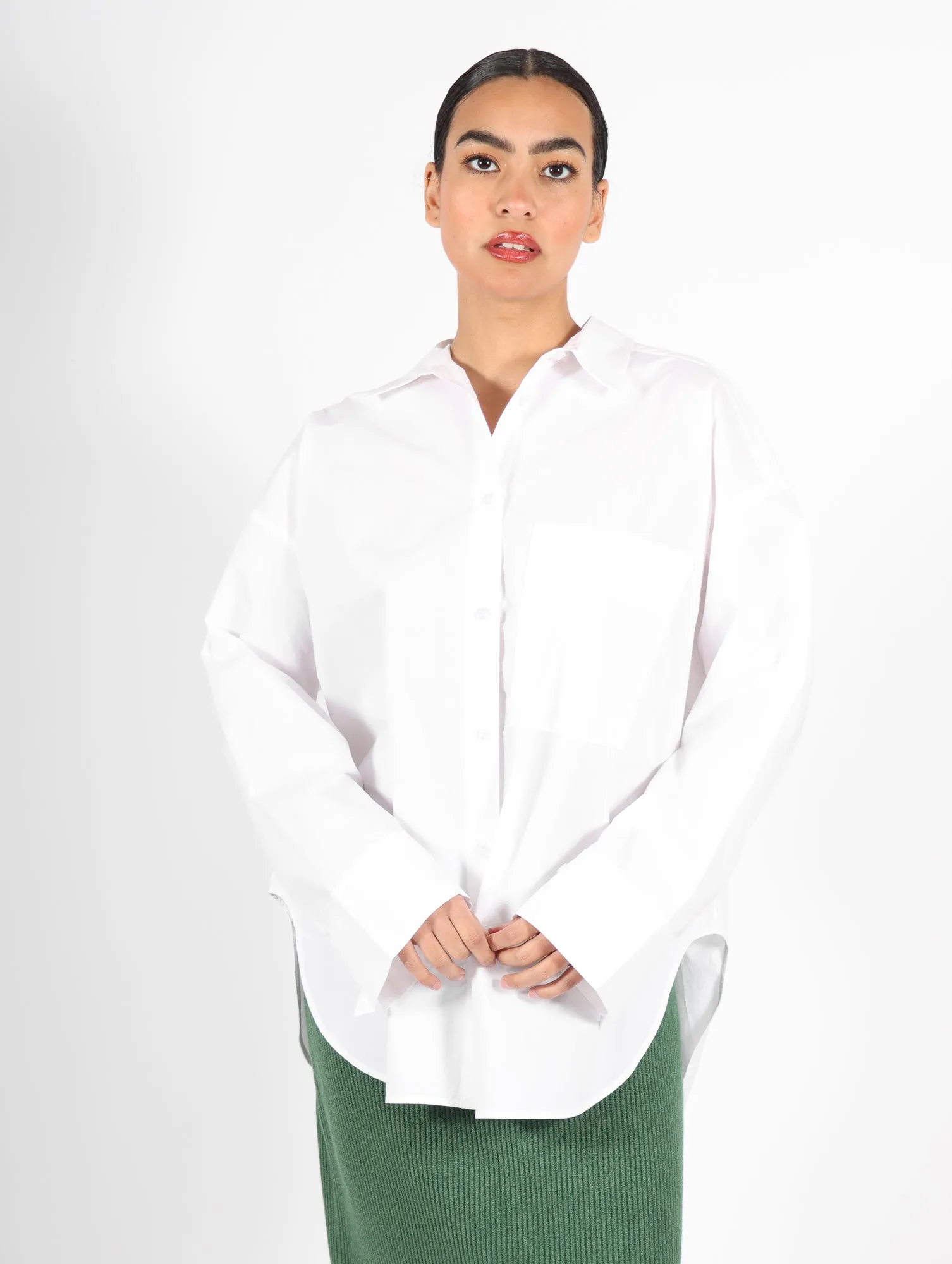 Derris Shirt in White by Malene Birger