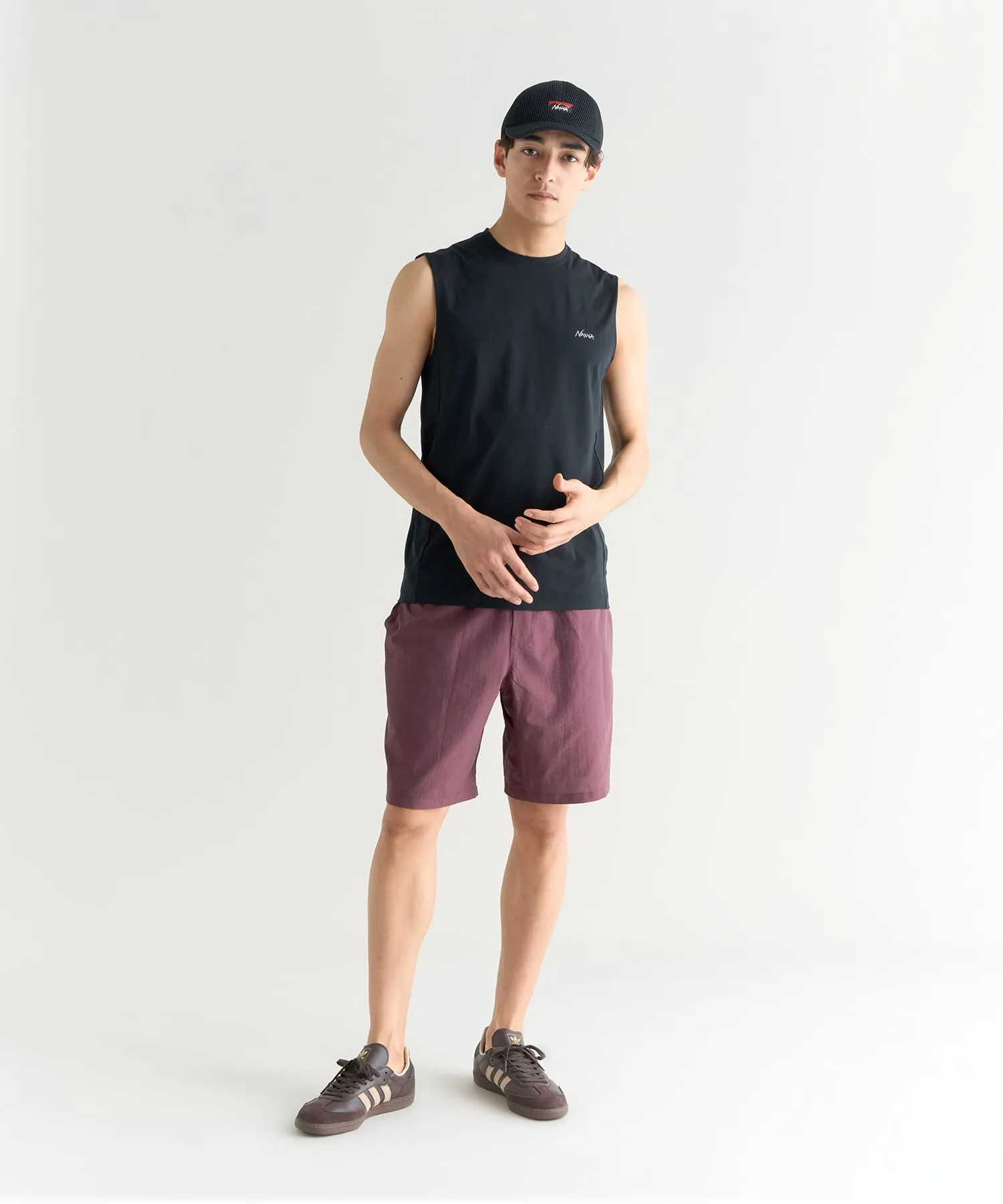 DRY BASE LAYER NO SLEEVE TEE(MEN)