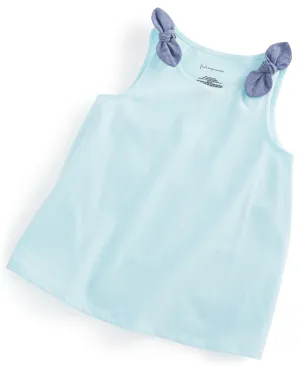 First Impressions Baby Girls Chambray-Knot Tank Top