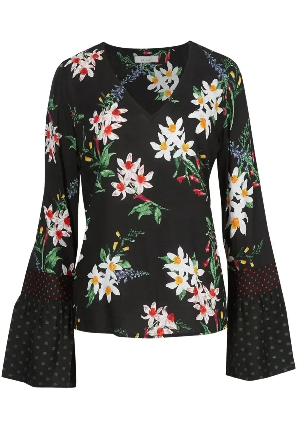 Floral Bell Sleeve Blouse