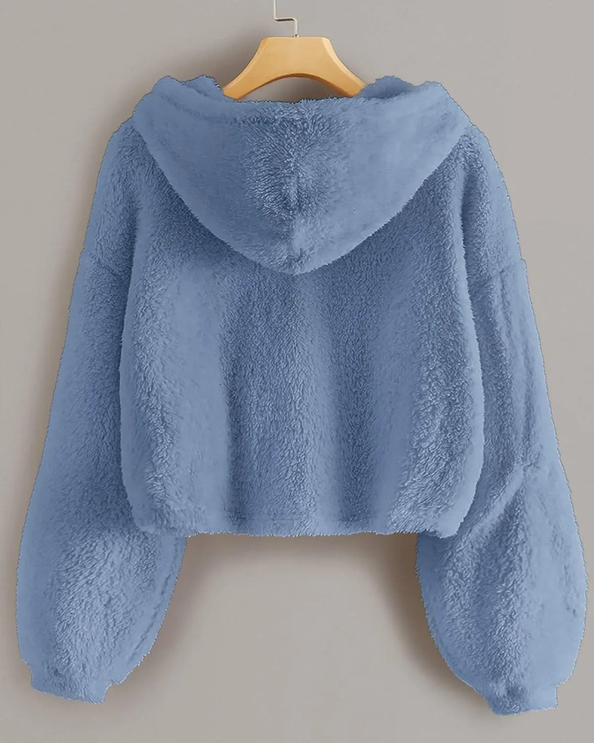 GAMISOTE Kids Girl's Fuzzy Hoodies Warm Loose Button Down Pullover Sherpa Jacket Top