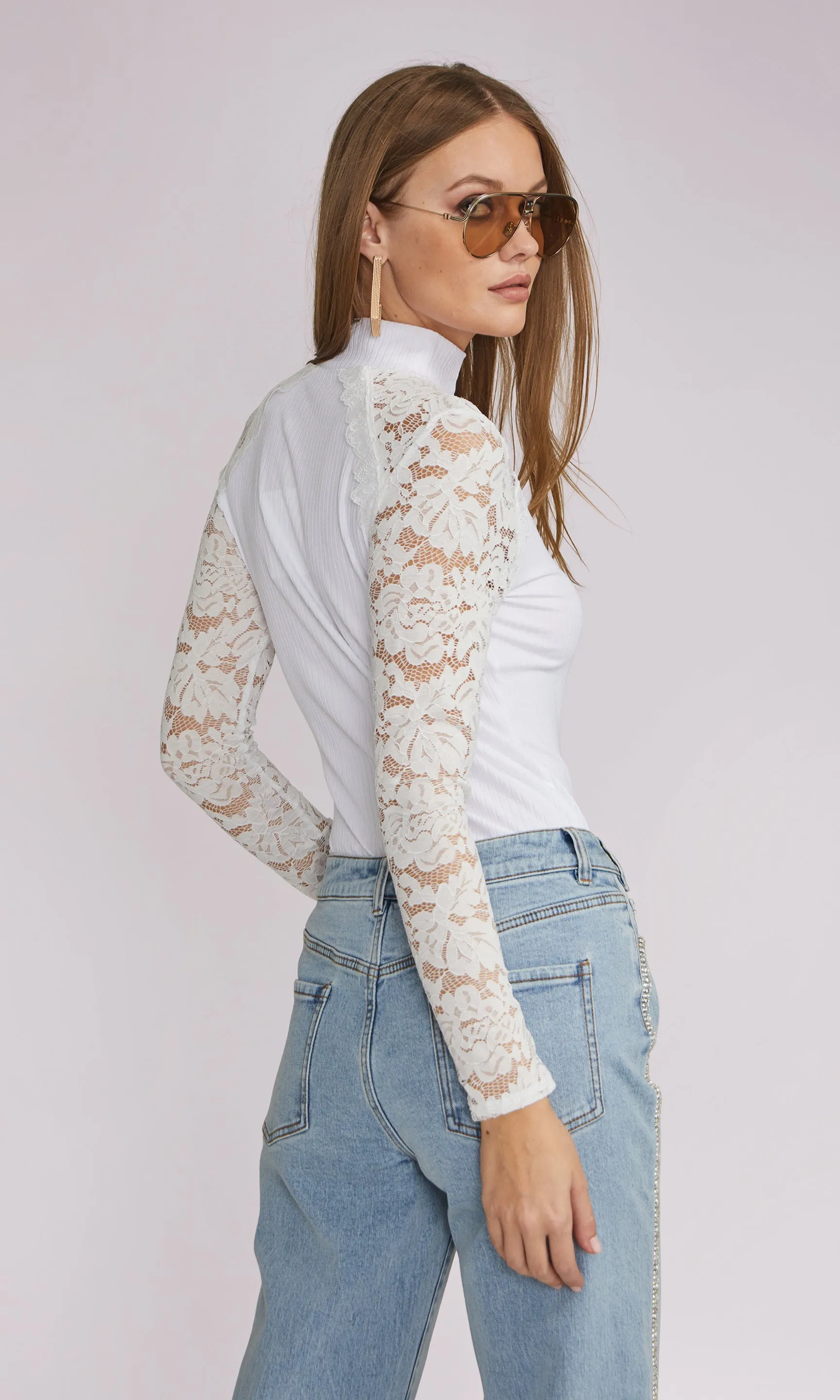 Halle Lace Combo Top