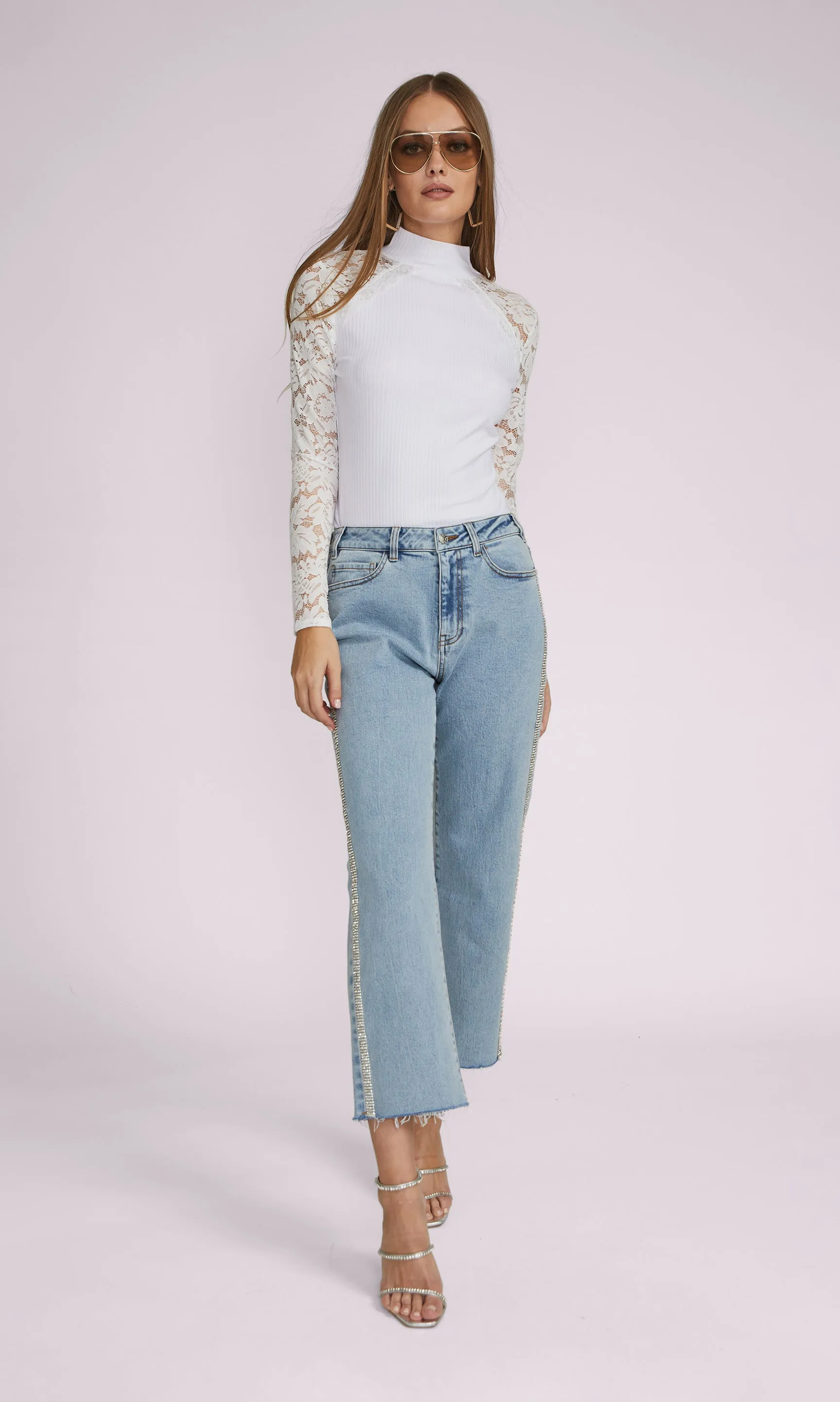 Halle Lace Combo Top