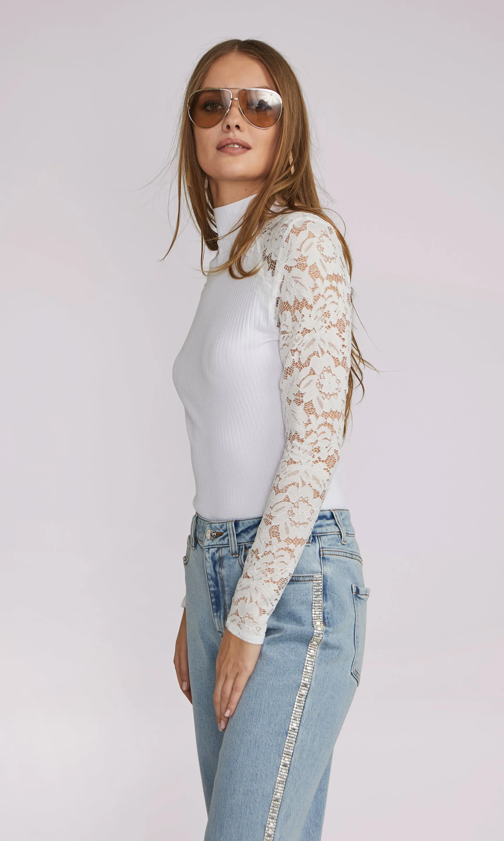 Halle Lace Combo Top