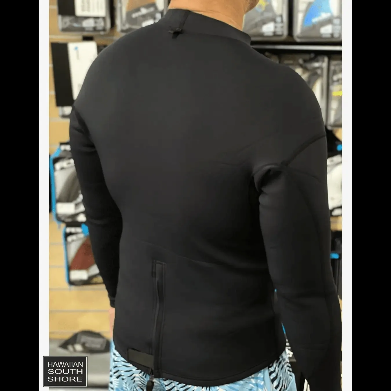 HawaiianSouthShore Wetsuit NEOPRENE Long Sleeve 1.5mm (Small-XXLarge) Black