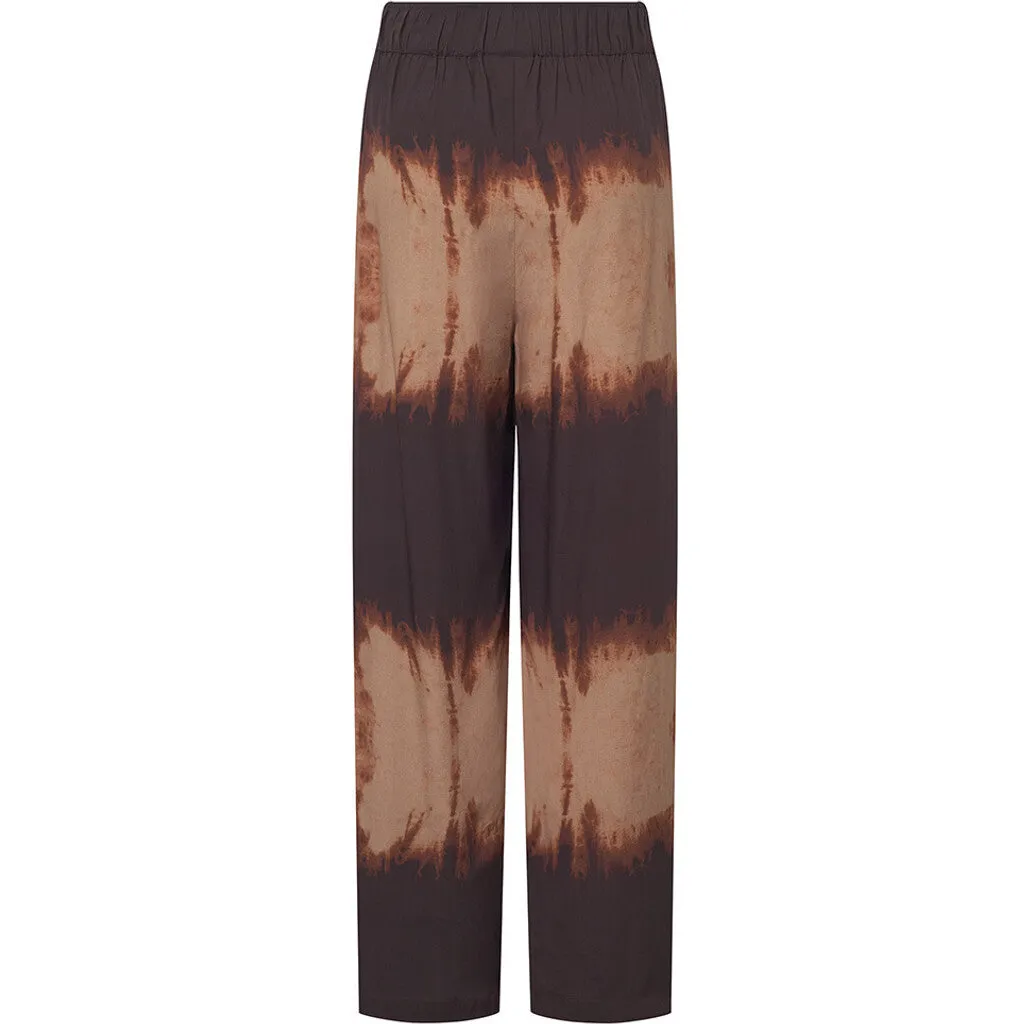 Kia pants with beautiful print (RW) / 100160 - Brown Printed