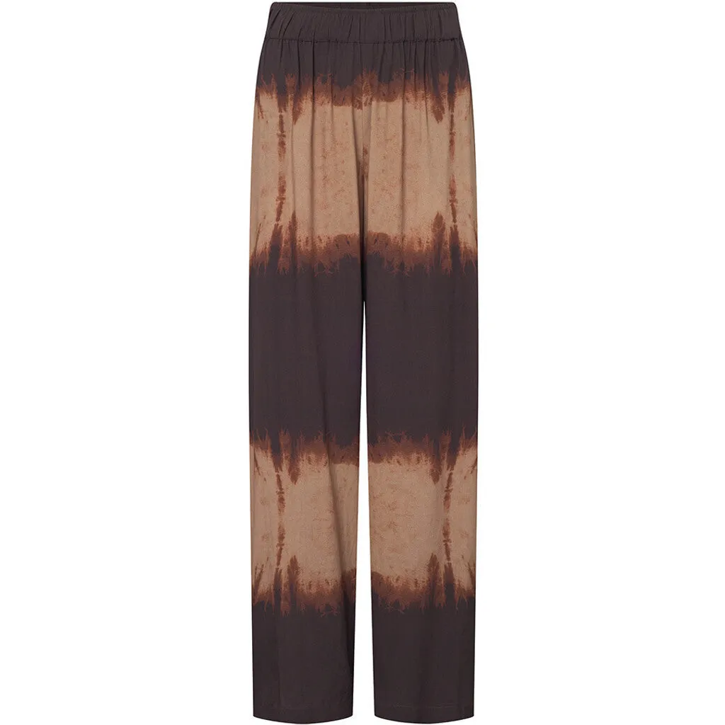 Kia pants with beautiful print (RW) / 100160 - Brown Printed