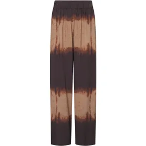 Kia pants with beautiful print (RW) / 100160 - Brown Printed