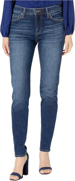 KUT from the Kloth Diana Skinny Jeans - Jeans for Women - Cotton Blend Fabric - Contrast Topstitching