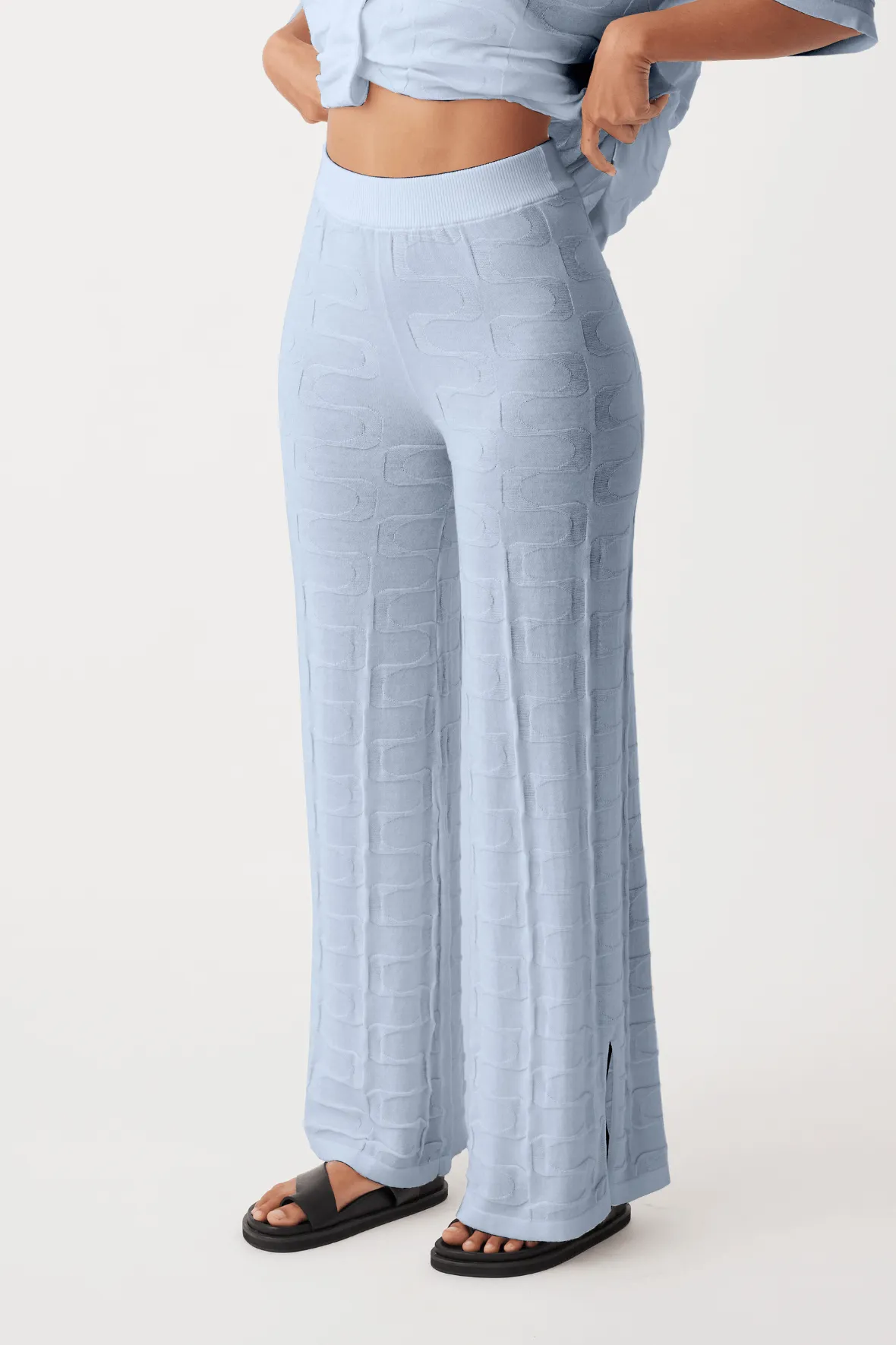 Lara Organic Cotton Pant - Sky
