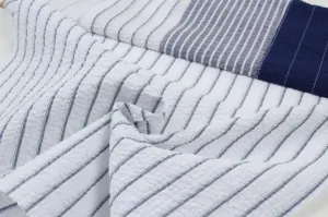 Light Cotton Seersucker - Stripes - 4 Variants Available