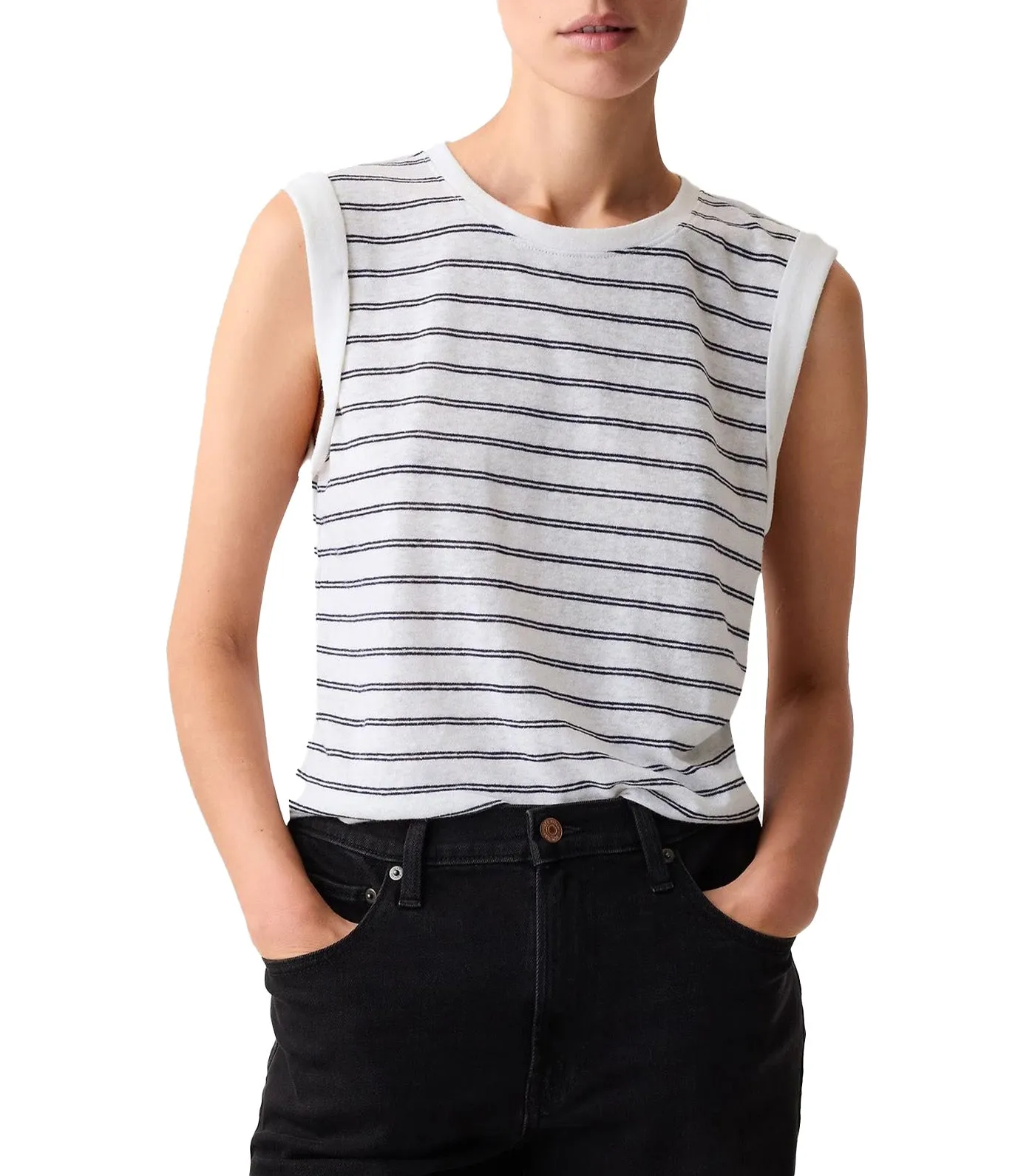 Linen-Blend Tank Top