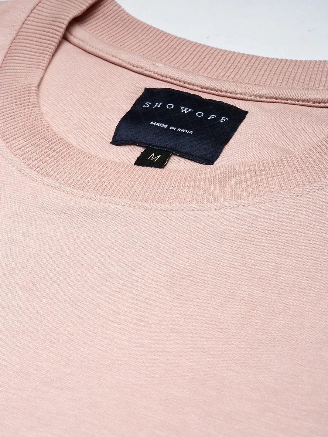 Men Peach Round Neck Short Sleeves T-Shirt & Shorts Co ords Set
