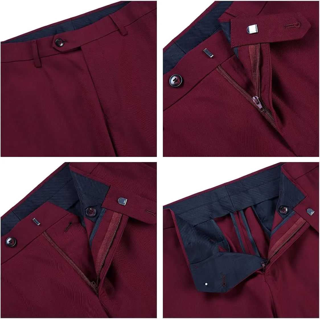 Mens 3 Piece Tuxedo Suits Slim Fit Casual Suit Blazer Two Button Wedding Prom Jackets Vest&Trousers