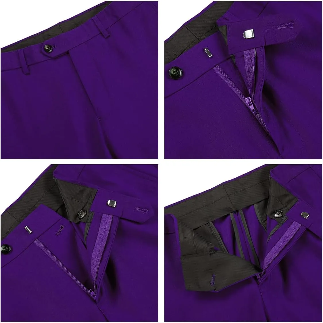 Mens 3 Piece Tuxedo Suits Slim Fit Casual Suit Blazer Two Button Wedding Prom Jackets Vest&Trousers