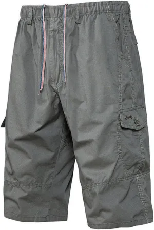 Men's Athletic Trousers Working Linen Baggy Bike Slim Fit Body Hiking Elastic Waist Leather Yoga Regular Fit with