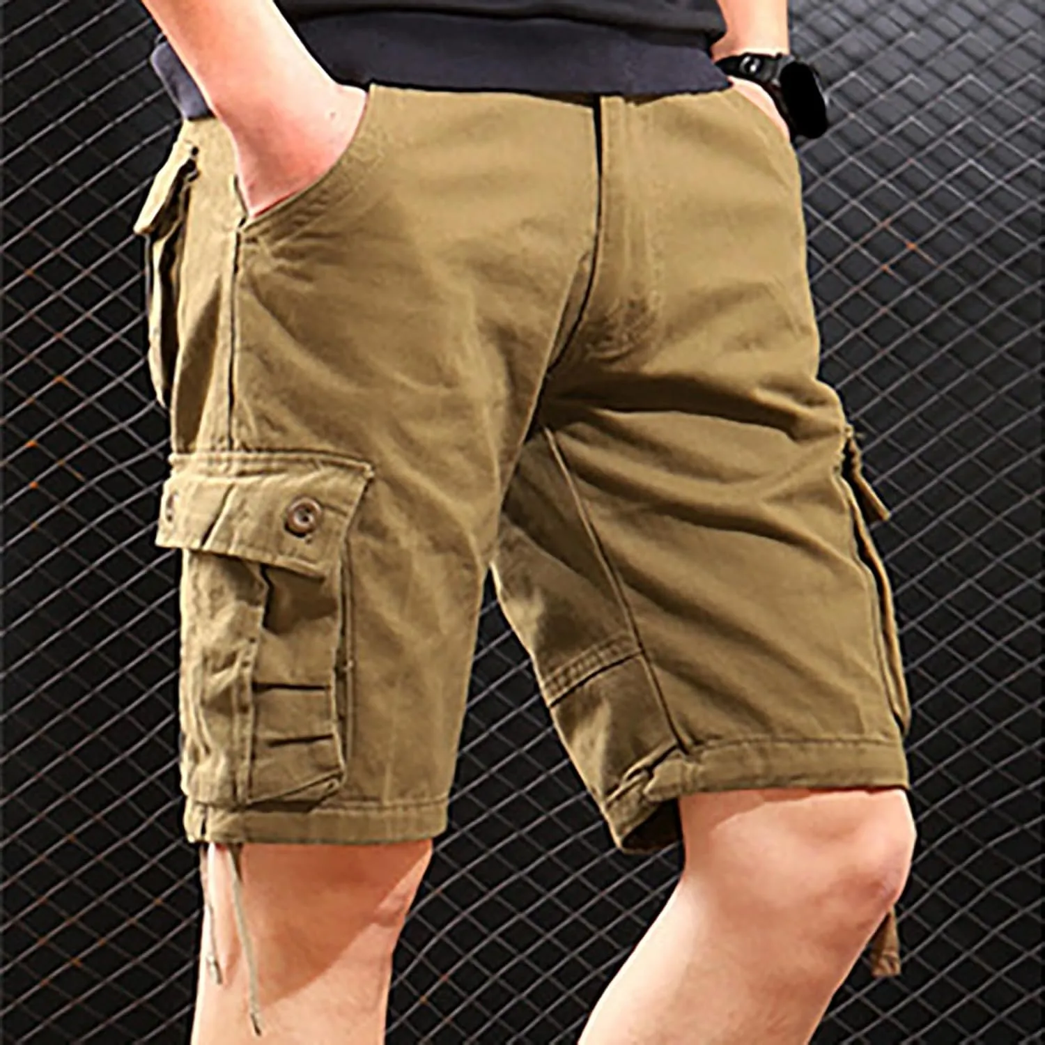 Mens Sweatpants with Pockets Hiking Plaid Work Bike Swim Public Riding Motorcycle Sport Regular Fit Casual Cargo